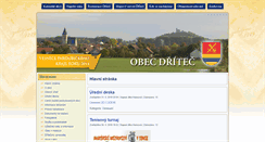 Desktop Screenshot of dritec.cz